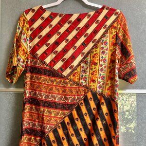 Anthropology Dress with Embroidery and beads size XS